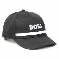 Hugo Boss Шапка С Козирка Момчета Boss Logo Print Cap Junior Boys Black 09B Шапки с козирка