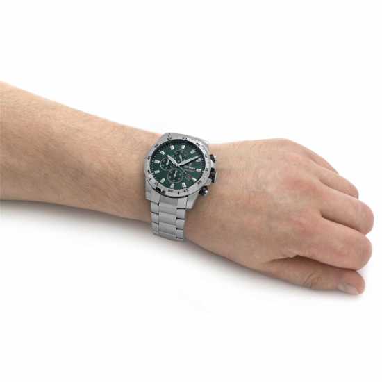 Festina Stainless Steel Green Dial Watch  Бижутерия