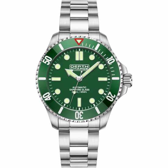 Depth Charge Charge Stainless Steel Green Dial Dive Watch  Бижутерия