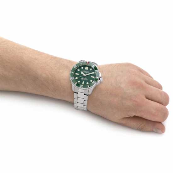 Depth Charge Charge Stainless Steel Green Dial Dive Watch  Бижутерия