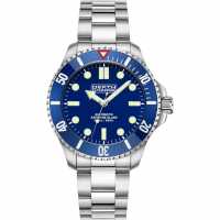 Depth Charge Charge Stainless Steel Blue Dial Dive Watch