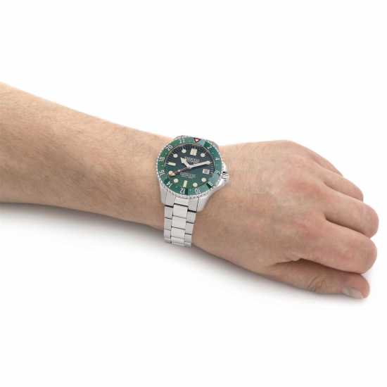 Depth Charge Charge Stainless Steel Green Dial Dive Watch  Бижутерия