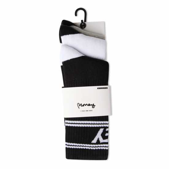 Money Ladies 3Pk Sports Socks Maddox  