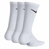 Nike Мъжки Чорапи За Тренировка Performance Cushioned Crew Training Socks (3 Pair) White Атлетика