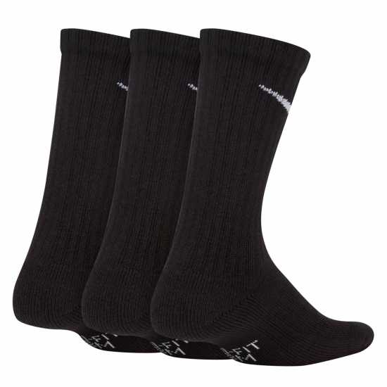 Nike Мъжки Чорапи За Тренировка Performance Cushioned Crew Training Socks (3 Pair) Black Атлетика