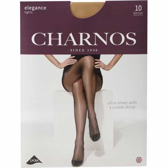 Charnos Elegance 10 Denier Sheer Tights Розово 