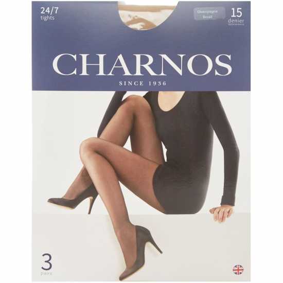 Charnos 24/7 15D Sheer 3Pp Tight Шампанско 