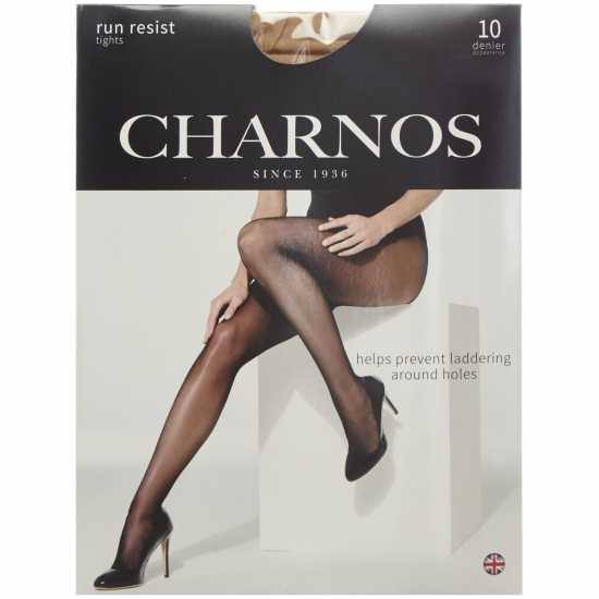 Charnos Run Resist 10 Denier Tights Естествена бронза 