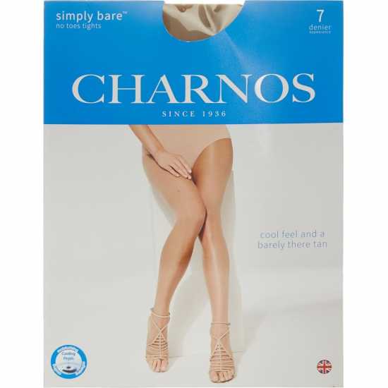 Charnos Simply Bare 7 Denier No Toes Tights Нуде 