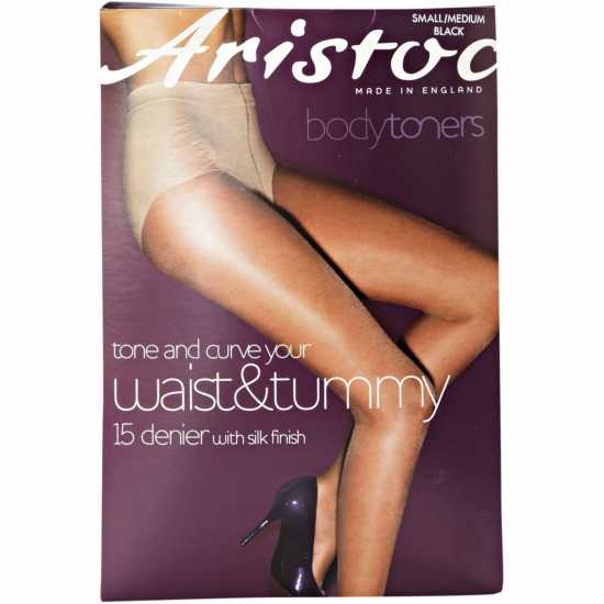 Aristoc Bodytoner Waist And Tummy Toner 15 Deniertights Черно 