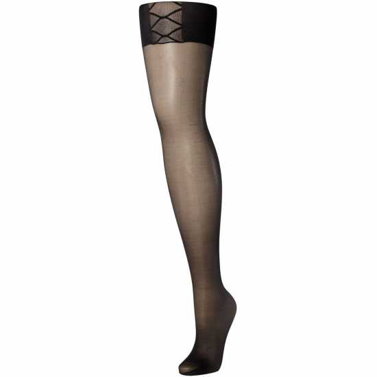 Aristoc Bodytoner Lower Leg 15 Denier Tights Черно 