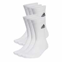 Adidas Cushioned Sportswear Crew Socks 6-Pack Juniors Бяло/Черно Детски чорапи