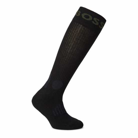 Hugo Boss Мъжки Чорапи Boss 2 Pack Sport Crew Socks Mens Отворено Зелено 362 