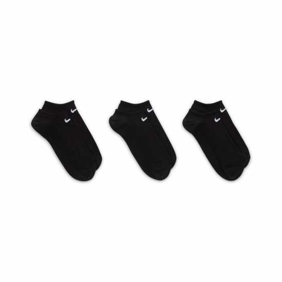 Nike 3 Pack No Show Socks Mens Черно Атлетика