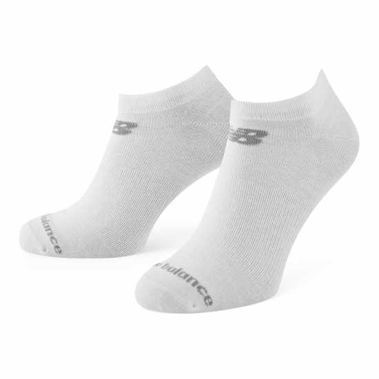 New Balance Pack No-Show Socks White Мъжки чорапи