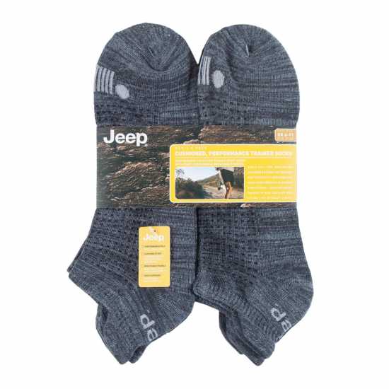 Jeep 6 Pack Trainer Socks Mens Угъл Мъжки чорапи