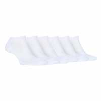 Jeep 6 Pack Trainer Socks Ladies Бяло Дамски чорапи