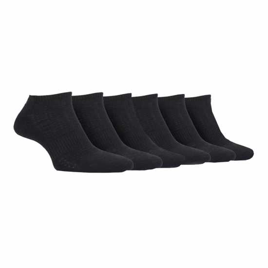 Jeep 6 Pack Trainer Socks Ladies Черно Дамски чорапи