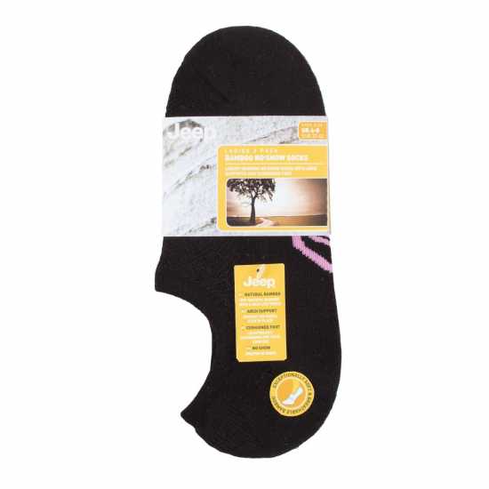 Jeep 3 Pack Bamboo No-Show Socks Ladies  Дамски чорапи