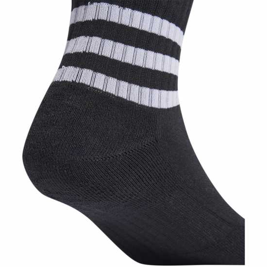 Adidas 3-Stripes Cushioned Sportswear Mid-Cut Socks 3 Pairs Черно/Бяло Детски чорапи