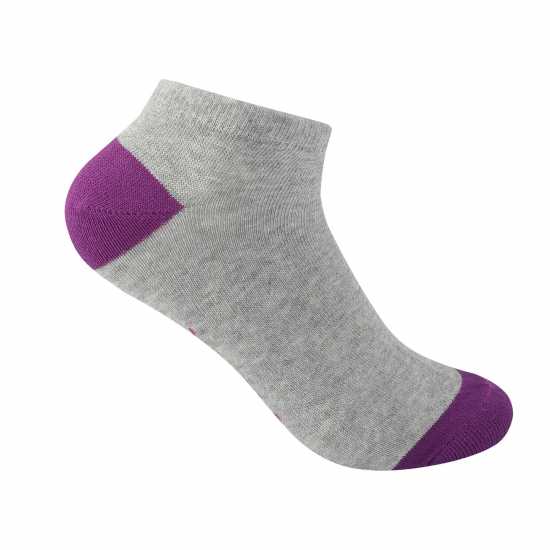 Slazenger Trainer Socks 5 Pack Ladies Ярки асортимент Дамски чорапи