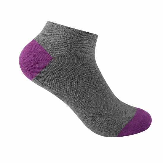 Slazenger Trainer Socks 5 Pack Ladies Ярки асортимент Дамски чорапи