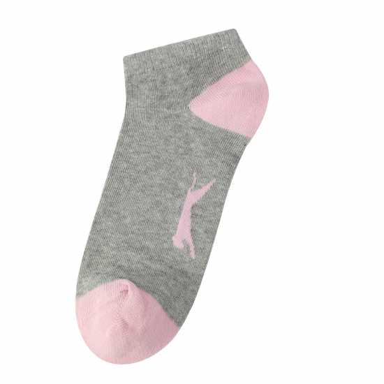 Slazenger Trainer Socks 5 Pack Ladies Ярки асортимент Дамски чорапи