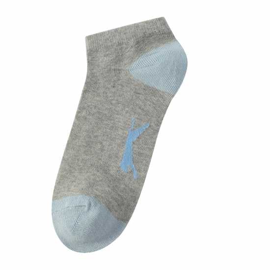 Slazenger Trainer Socks 5 Pack Ladies Ярки асортимент Дамски чорапи