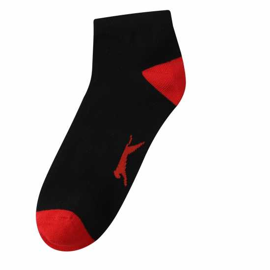 Slazenger 5Бр. Мъжки Чорапи За Маратонки 5 Pack Trainer Socks Mens Ярки асортимент Мъжки чорапи