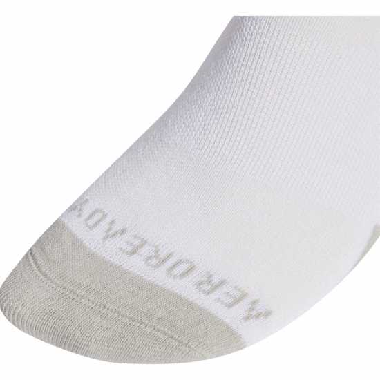 Adidas Aeroready Ankle 6 Pack Socks Mens Бяло/Сиво Мъжки чорапи