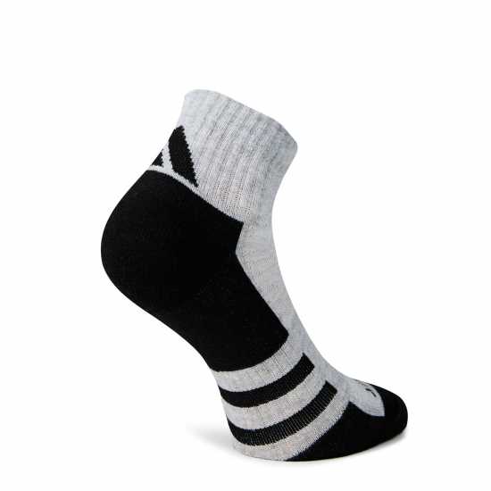 Adidas Aeroready Ankle 6 Pack Socks Junior Gry/White/Black Детски чорапи