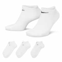 Nike Lightweight No-Show Sock (3 Pair) White Атлетика