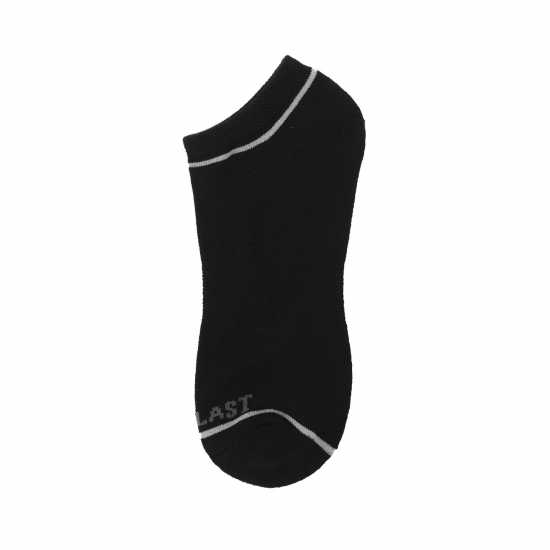 Everlast 6 Pack Trainers Socks Mens Черно Висящо Мъжки чорапи