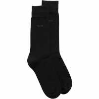 Hugo Boss Boss 2 Pack Plain Socks Черно 001 Fathers Day