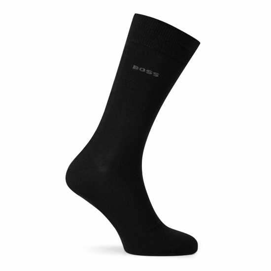 Hugo Boss Boss 2 Pack Plain Socks Черно 001 Fathers Day