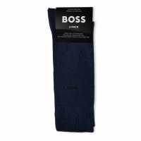 Hugo Boss Boss 2 Pack Plain Socks Отворено Синьо 468 Fathers Day