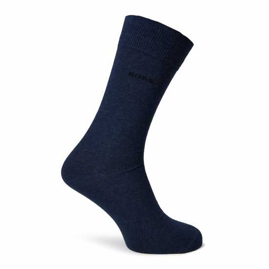 Hugo Boss Boss 2 Pack Plain Socks Отворено Синьо 468 Fathers Day