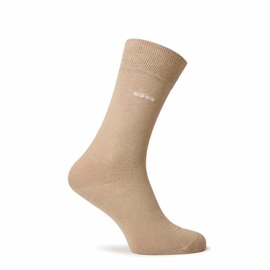 Hugo Boss Boss 2 Pack Plain Socks Тъмно бежово 255 Fathers Day