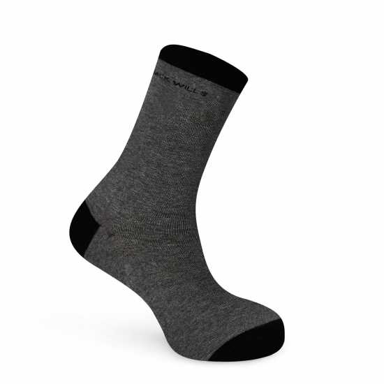 Jack Wills Bickleigh Socks 5Pk Сиво Мъжки чорапи