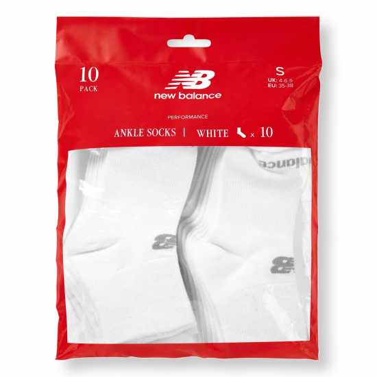 New Balance Pack Ankle Socks Бяло Мъжки чорапи