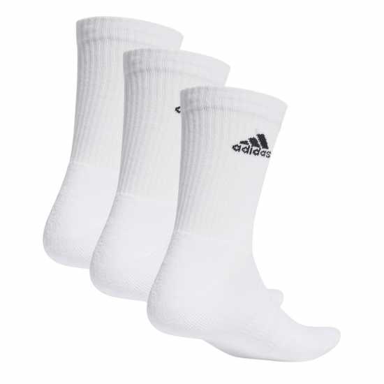 Adidas Cushioned Crew Socks 3 Pairs Juniors Бяло Детски чорапи