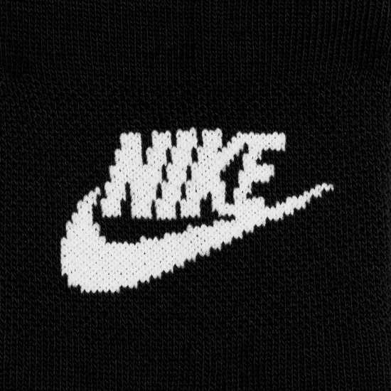 Nike Sportswear Everyday Essential No-Show Socks (3 Pairs) Black/White Дамски чорапи