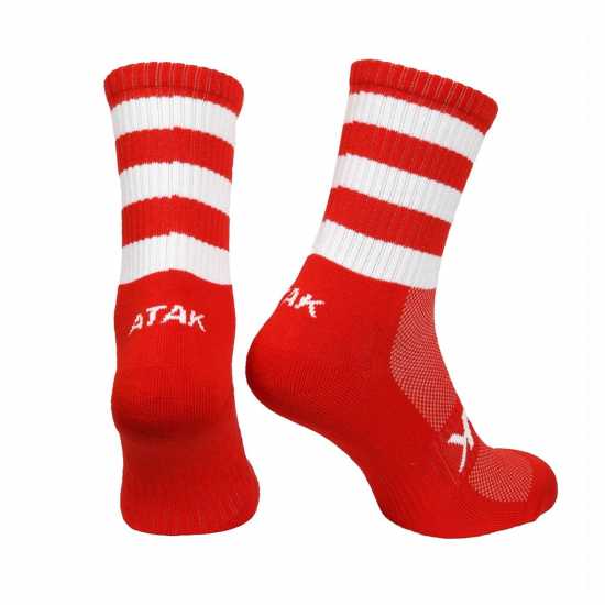 Atak Sports Gaa Mid Socks Boys Червено/Бяло Детски чорапи