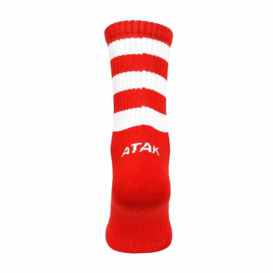 Atak Sports Gaa Mid Socks Boys Червено/Бяло Детски чорапи