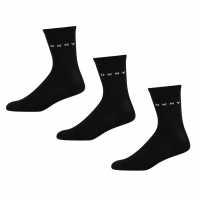 Dkny Paige Sock 3Pack Womens Черно Womens