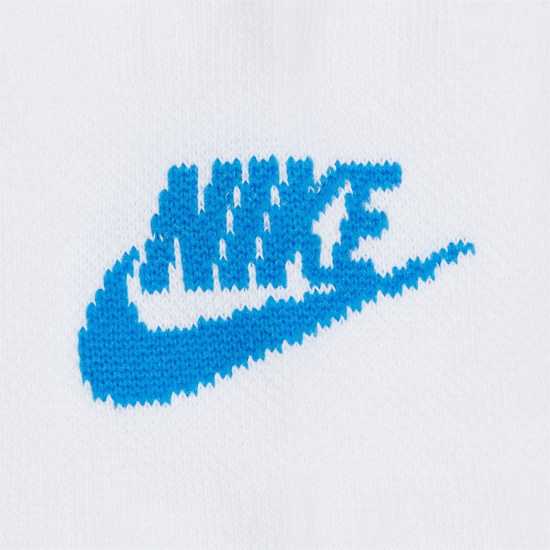 Nike Sportswear Everyday Essential No-Show Socks 3 Pairs Бял/Многоцветно Атлетика