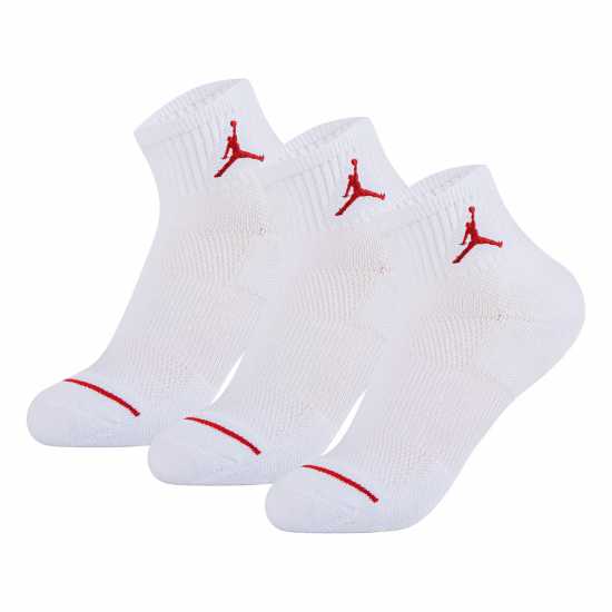 Air Jordan Jumpman Quarter Sock Childs Бяло Детски чорапи