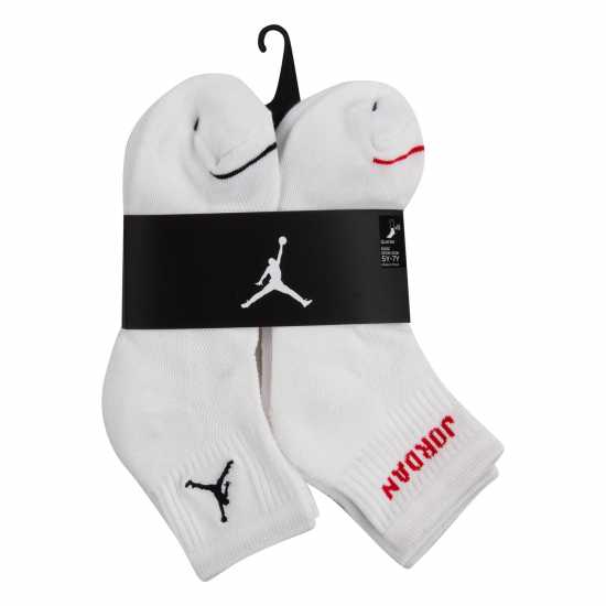 Air Jordan 6Pk Ankle Sock Juniors Бяло Детски чорапи