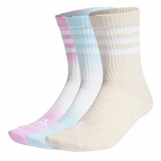 Adidas Dip-Dyed 3-Stripes Cushioned Crew Socks 3 Pairs Un Sock Unisex Adults  Дамски чорапи