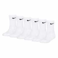 Nike 6Pk Df Crew Sock Infants Бяло Детски чорапи